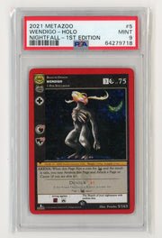 Wendigo 2021 MetaZoo NightFall 1st Edition Holo PSA 9