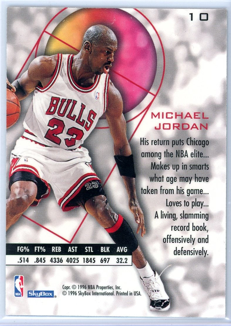 Michael Jordan 1995-96 Skybox E-XL #10