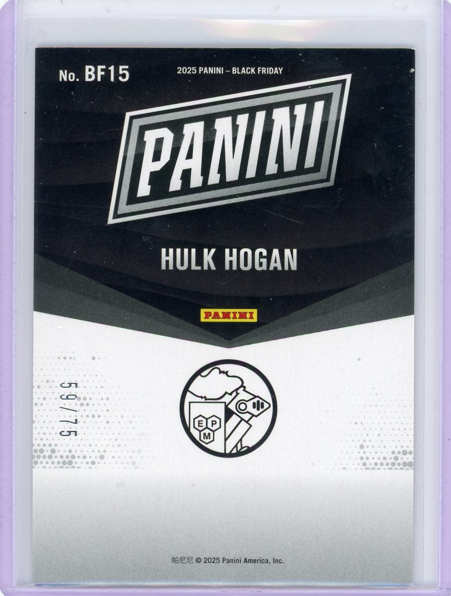 Hulk Hogan 2025 Panini Black Friday Red Drip #'d 059/75