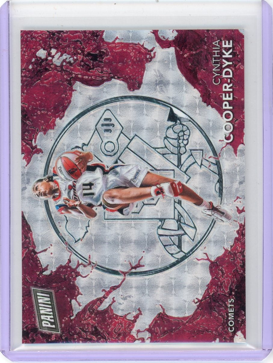 Cynthia Cooper-Dyke 2025 Panini WNBA Player of the Day Splash of Color Silver Vinyl #'d 06/10