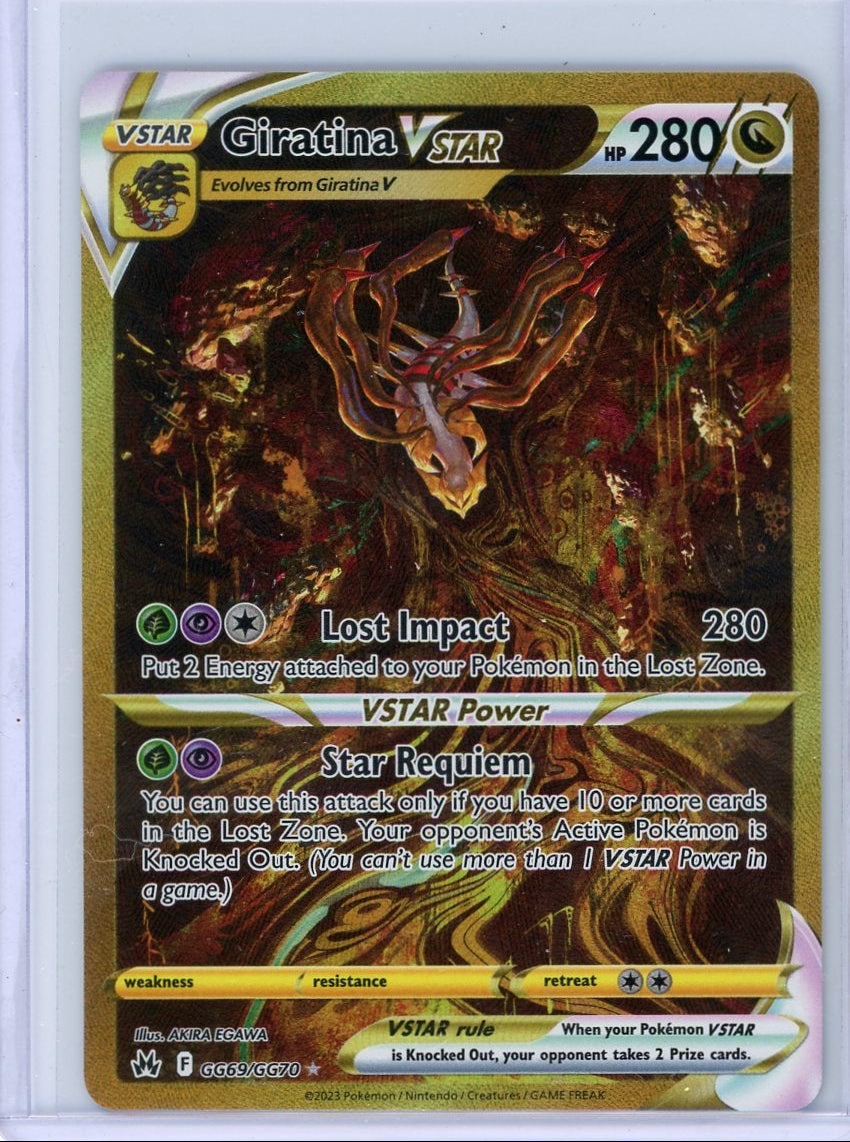 Giratina Vstar Pokémon Crown Zenith Galarian Gallery #GG69/GG70