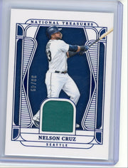 Nelson Cruz 2025 Panini National Treasures Baseball Relic Blue #'d 38/49