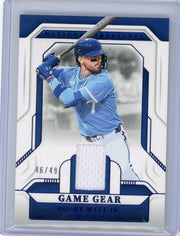 Bobby Witt Jr. 2025 Panini National Treasures Baseball Game Gear Relic Blue #'d 46/49