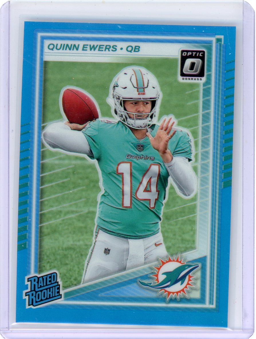 Quinn Ewers 2025 Panini Donruss Optic Rated Rookie Aqua #'d 161/349