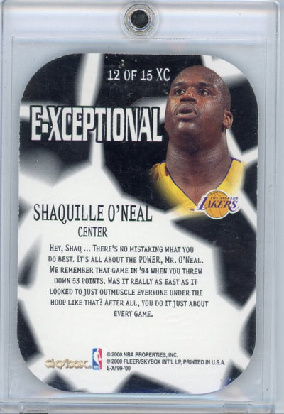 Shaquille O'Neal 1999-00 Skybox E-X E-Xceptional Red