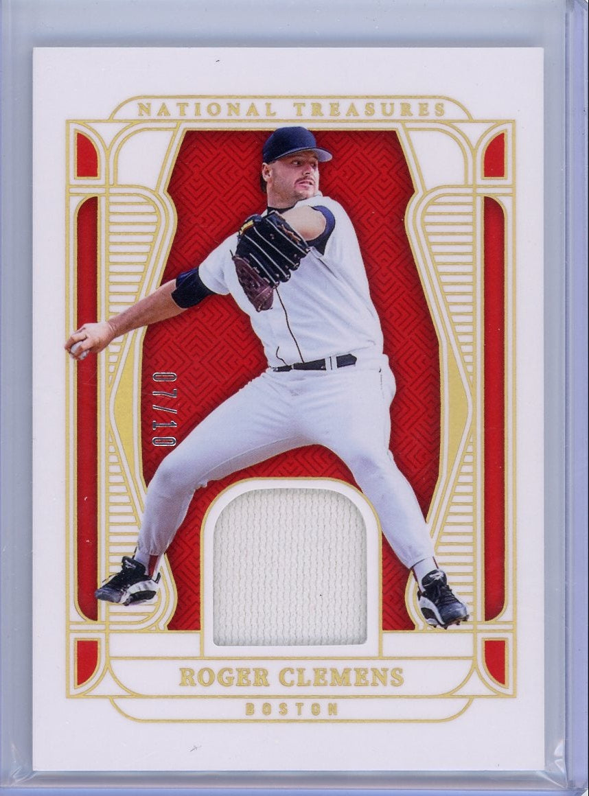 Roger Clemens 2025 Panini National Treasures Baseball Relic Gold #'d 07/10