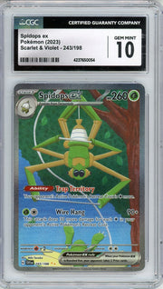 Spidops EX Pokémon Scarlet & Violet Special Illustration rare #243/198 CGC 10