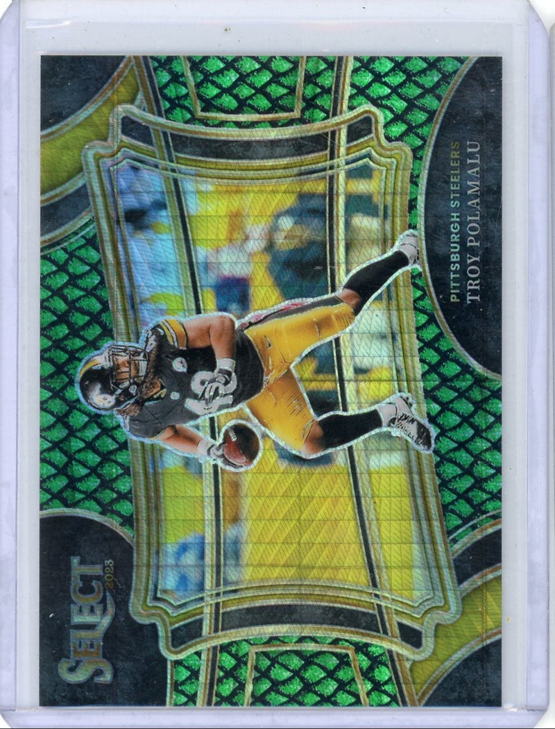 Troy Polamalu 2023 Select Football Dragon Scale Prizm Field Level 