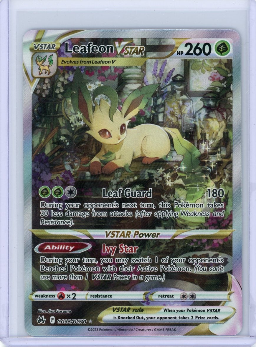 Leafeon Vstar Pokémon Crown Zenith Galarian Gallery #GG35/GG70