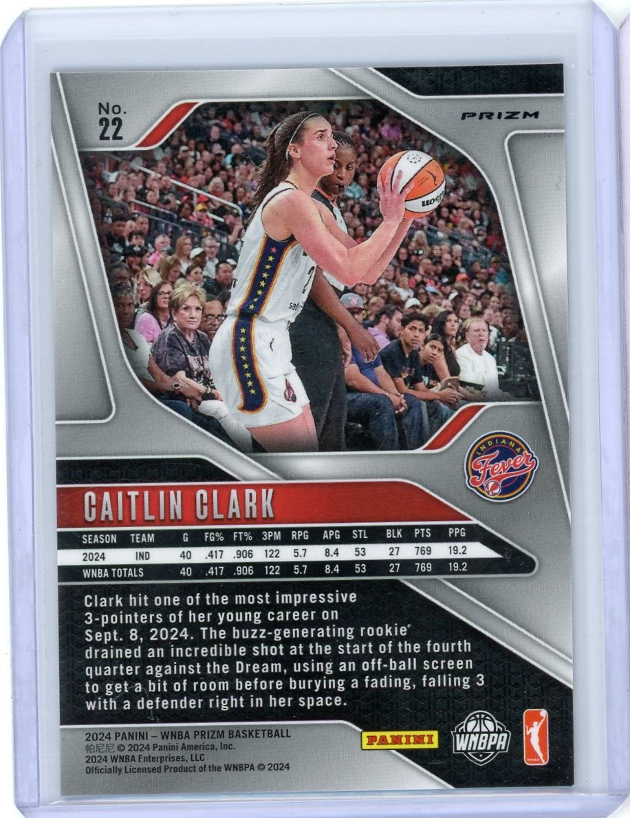 Caitlin Clark 2024 Panini WNBA Prizm Cracked Ice