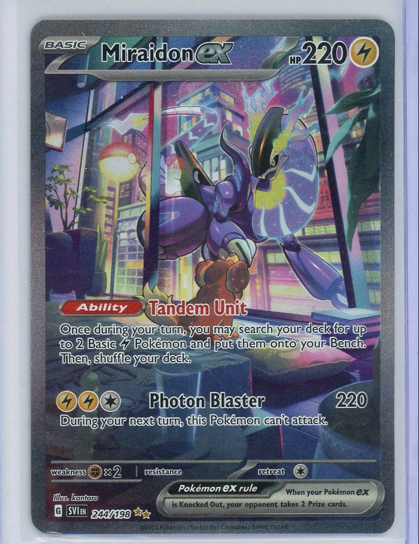 Miraidon ex Pokémon Scarlet & Violet Special Illustration Rare #244/198
