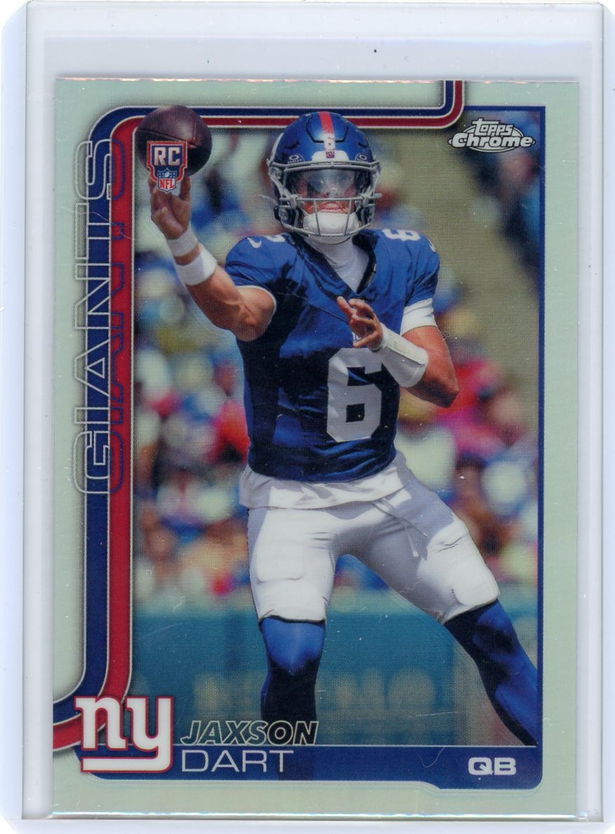 Jaxson Dart 2025 Topps Chrome Base Refractor RC