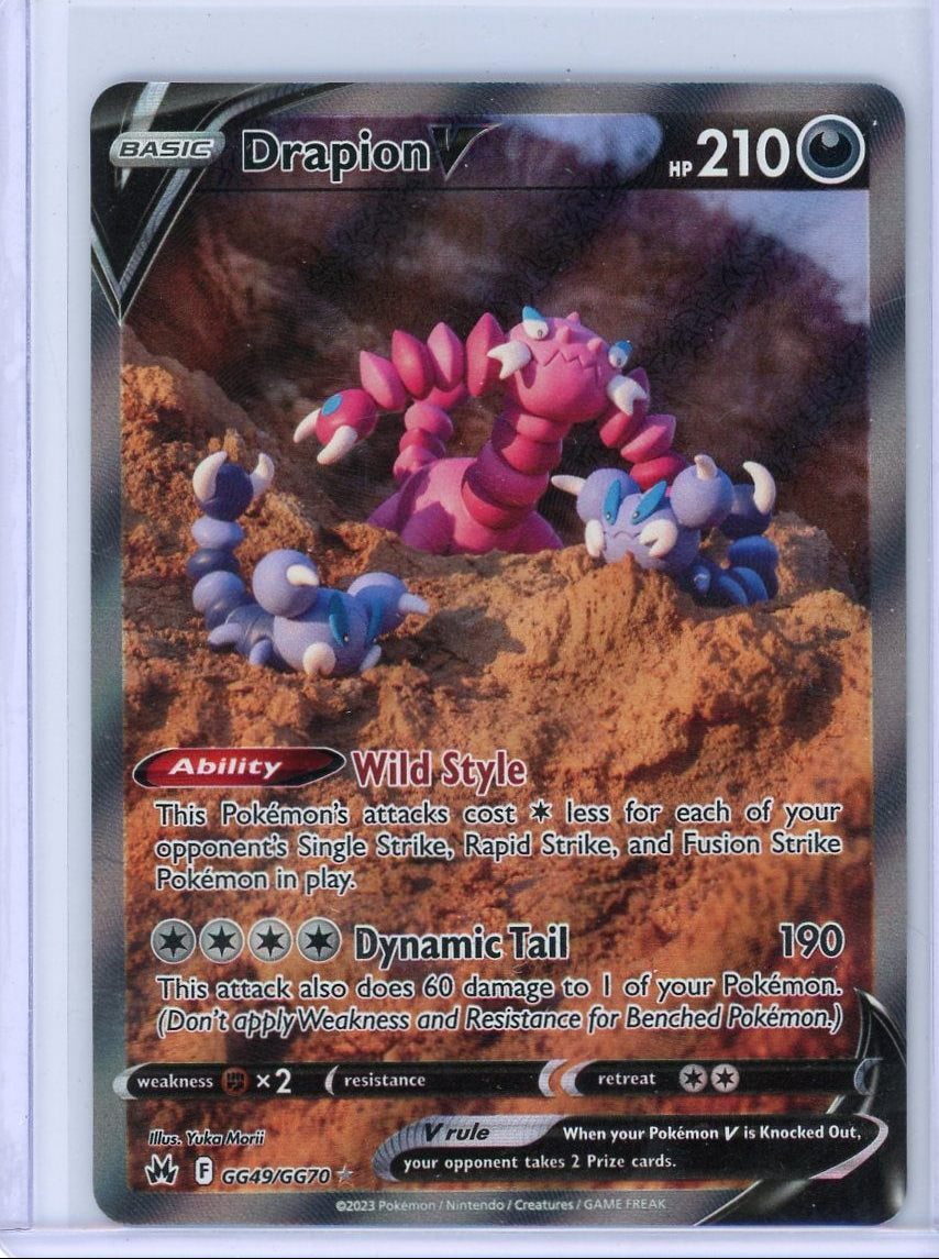 Drapion V Pokémon Crown Zenith Galarian Gallery #GG49/GG70