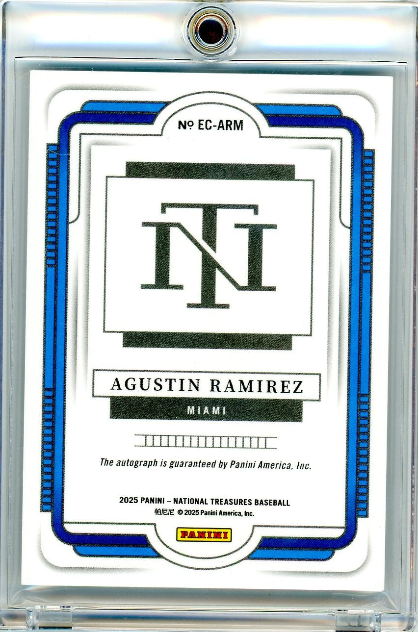 Augustin Ramirez 2025 Panini National Treasures Ecklar's Choice Rookie Autograph #'d 13/25