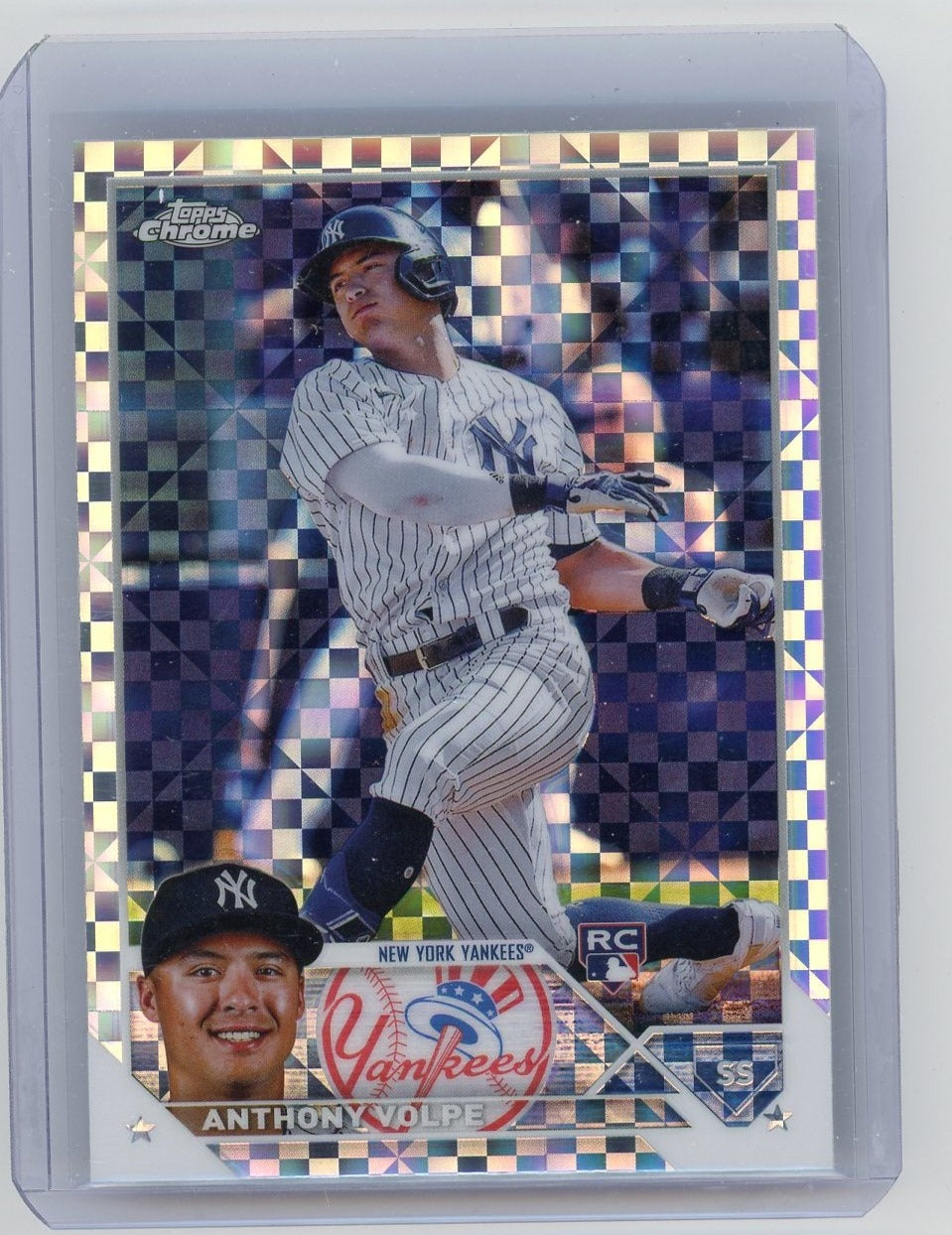 Anthony Volpe 2023 Topps Chrome x-fractor rookie card – Piece Of The Game