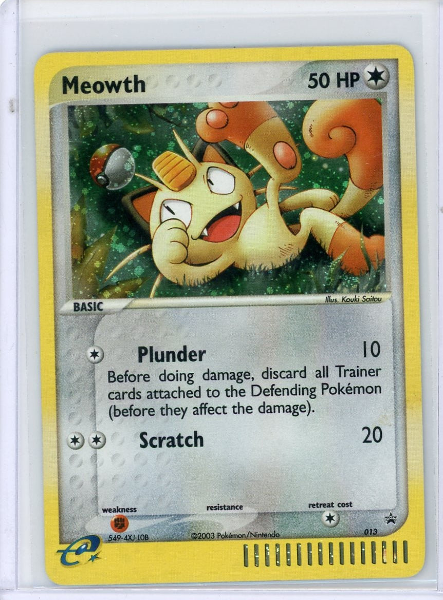 Meowth Pokémon EX Series Collector's Tin Holo Promo #013 (LP)