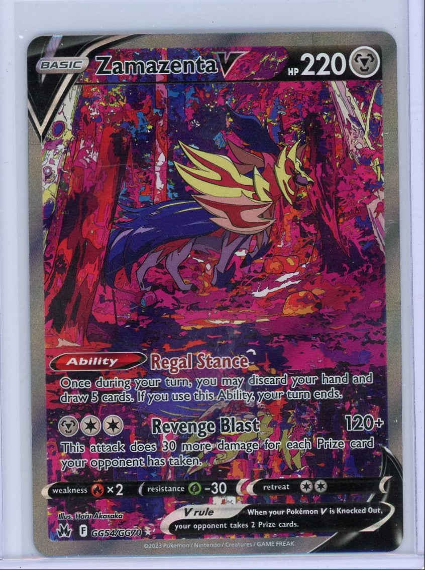 Zamazenta V Pokémon Crown Zenith Galarian Gallery #GG54/GG70