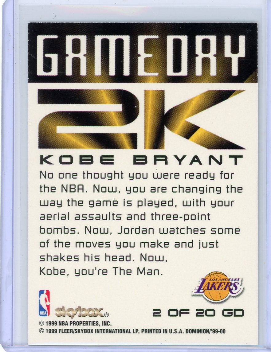 Kobe Bryant 1999-00 Skybox Dominion Gameday