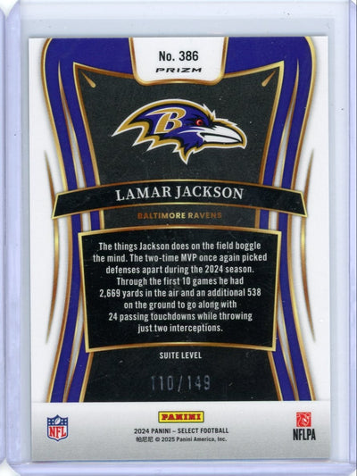 Lamara Jackson 2024 Panini Select Tri-Color Prizm Suite Level #'d 110/149