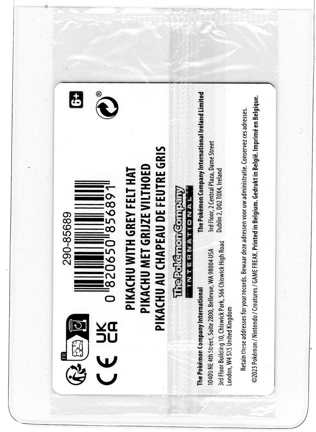 Pikachu with Grey Felt Hat 2023 Pokemon Black Star Promo #085 sealed