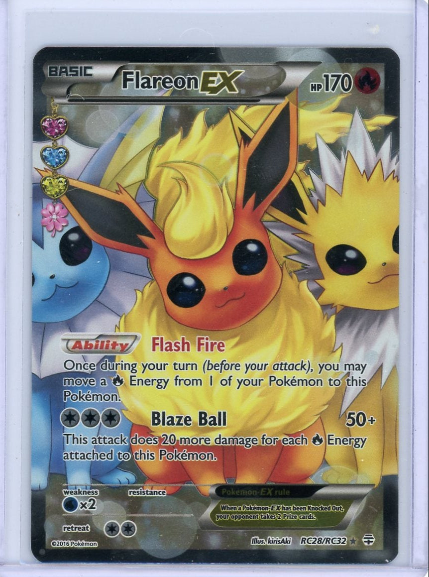 Flareon EX Pokémon Generations Radiant Collection Full Art #RC28/RC32