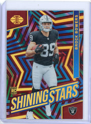 Brock Bowers 2024 Panini Illusions Shining Stars Red #'d 32/99 RC