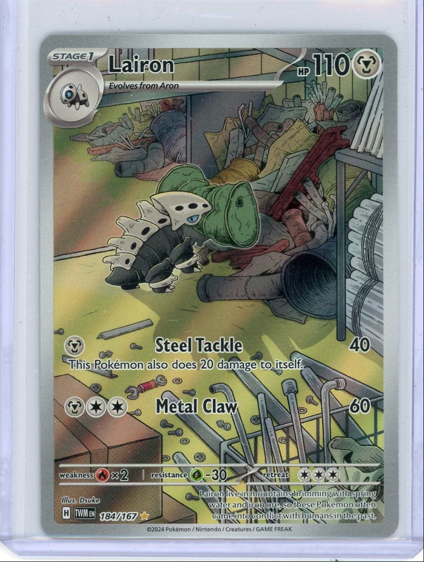 Lairon Pokémon Twilight Masquerade Illustration Rare #184/167