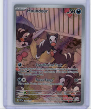 Houndour 2023 Pokemon Obsidian Flames Illustration Rare holo #204/197