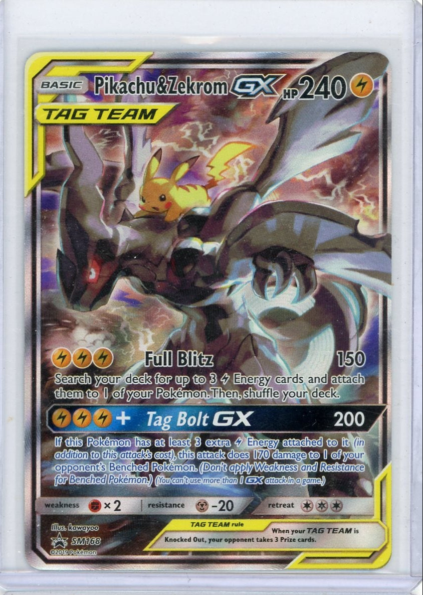 Pikachu & Zekrom GX Tag Team 2019 Pokemon Black Star Promo #SM168