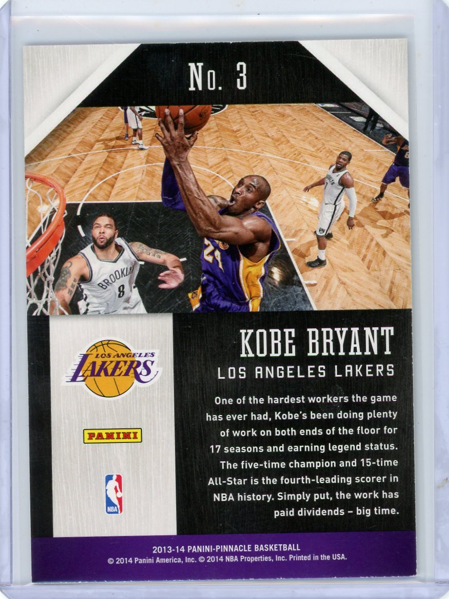 Kobe Bryant 2013-14 Panini Pinnacle Awaiting the Call