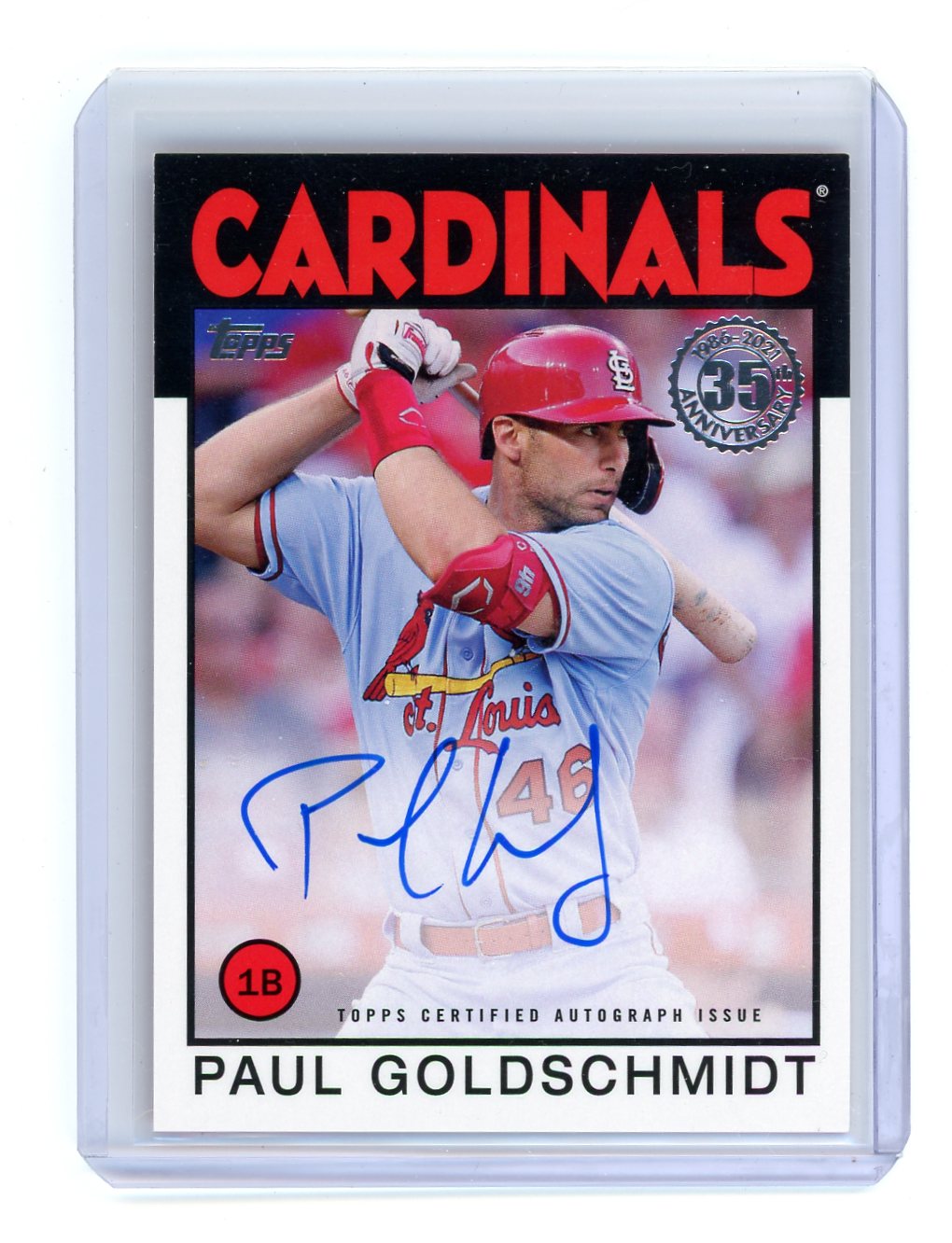 Paul Goldschmidt 2021 Topps 1986 Auto #86A-PG