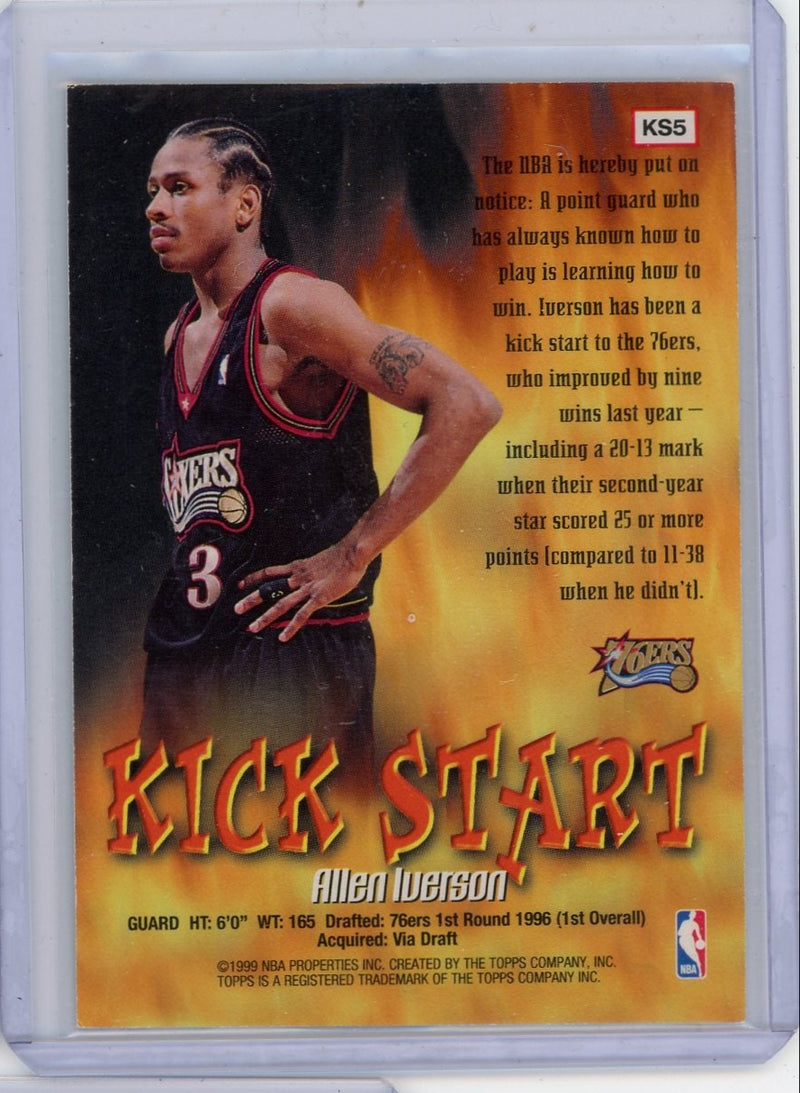 Allen Iverson 1998-99 Topps Kick Start