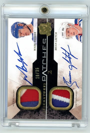 Mark Messier / Brian Leetch 2010-11 Upper Deck The Cup Signature Patches Dual #'d 16/35