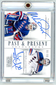 M. Richter / H. Lundqvist 2013-14 Panini National Treasures Past and Present Autographs #'d 86/99
