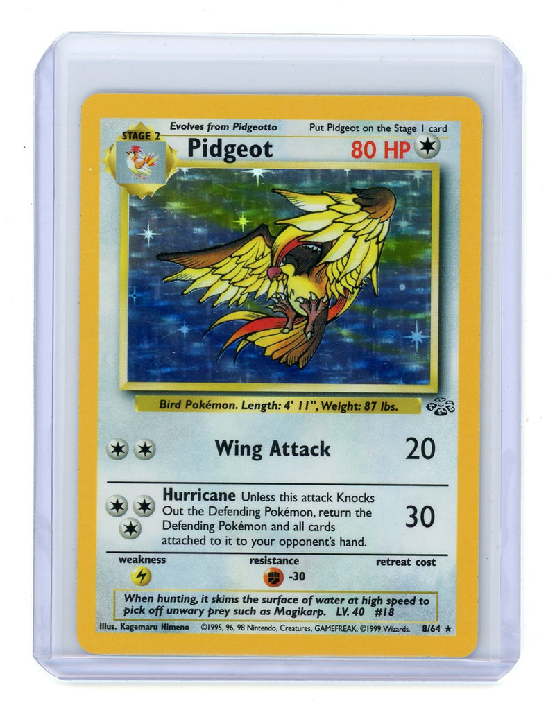 Pidgeot 1999 Pokemon Jungle rare holo 8/64