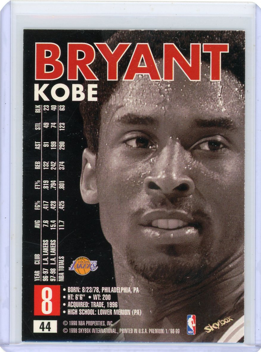Kobe Bryant 1998-99 Skybox Premium #44