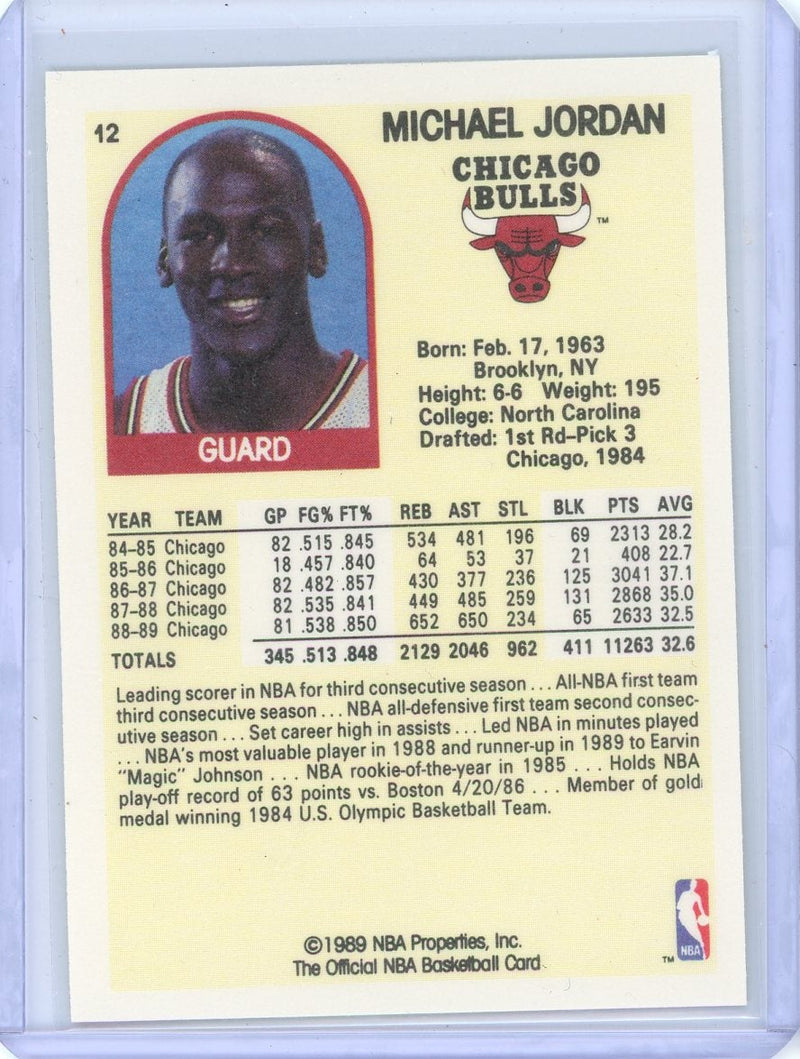 Michael Jordan 1989-90 Hoops Superstars (Small Crease)