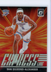 Shai Gilgeous-Alexander 2024-25 Panini Donruss Optic Express Lane Silver Prizm