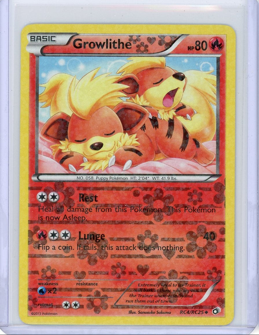 Growlithe Pokémon Legendary Treasures Radiant Collection #RC4/RC25