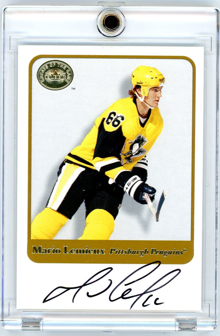 Mario Lemieux 2001-02 Fleer Greats of the Game Autographs