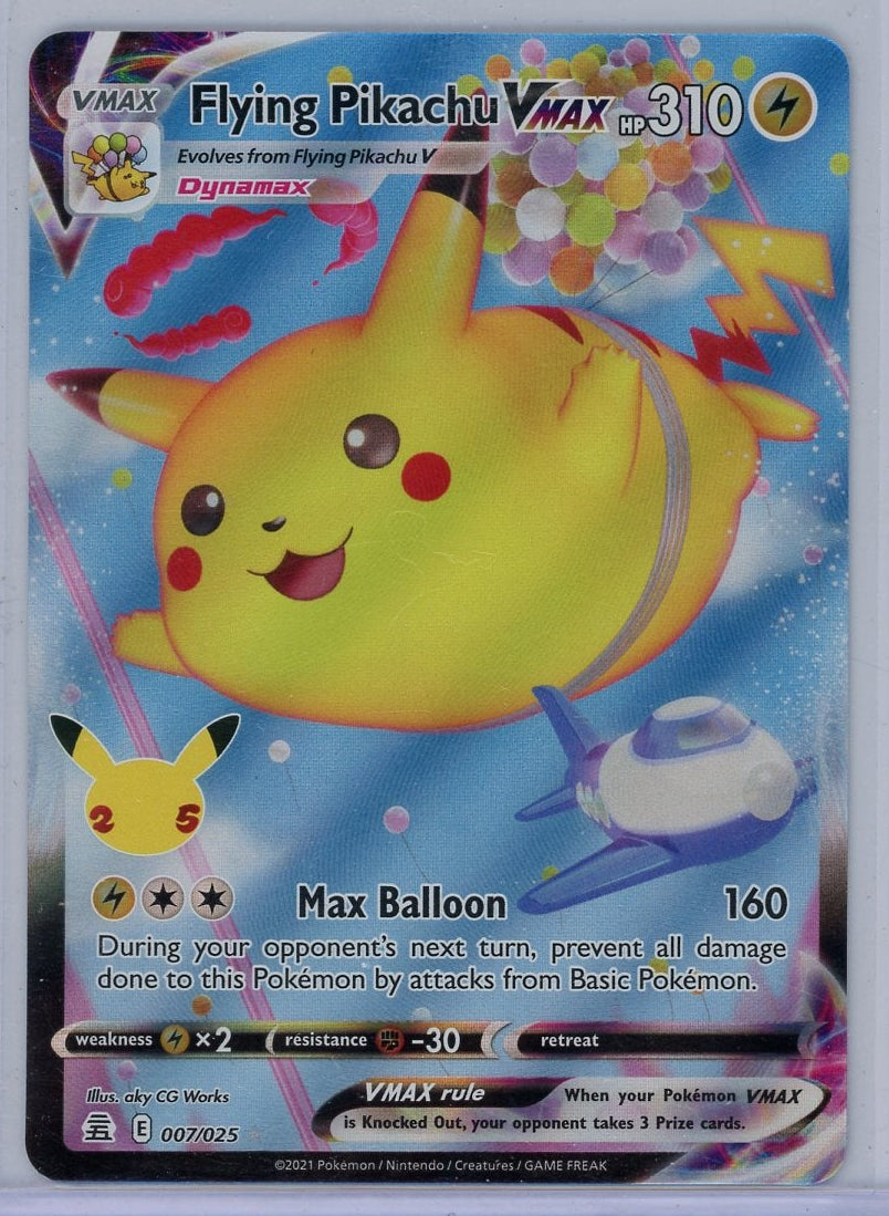 Flying Pikachu Vmax Pokémon Celebrations Ultra Rare #007/025
