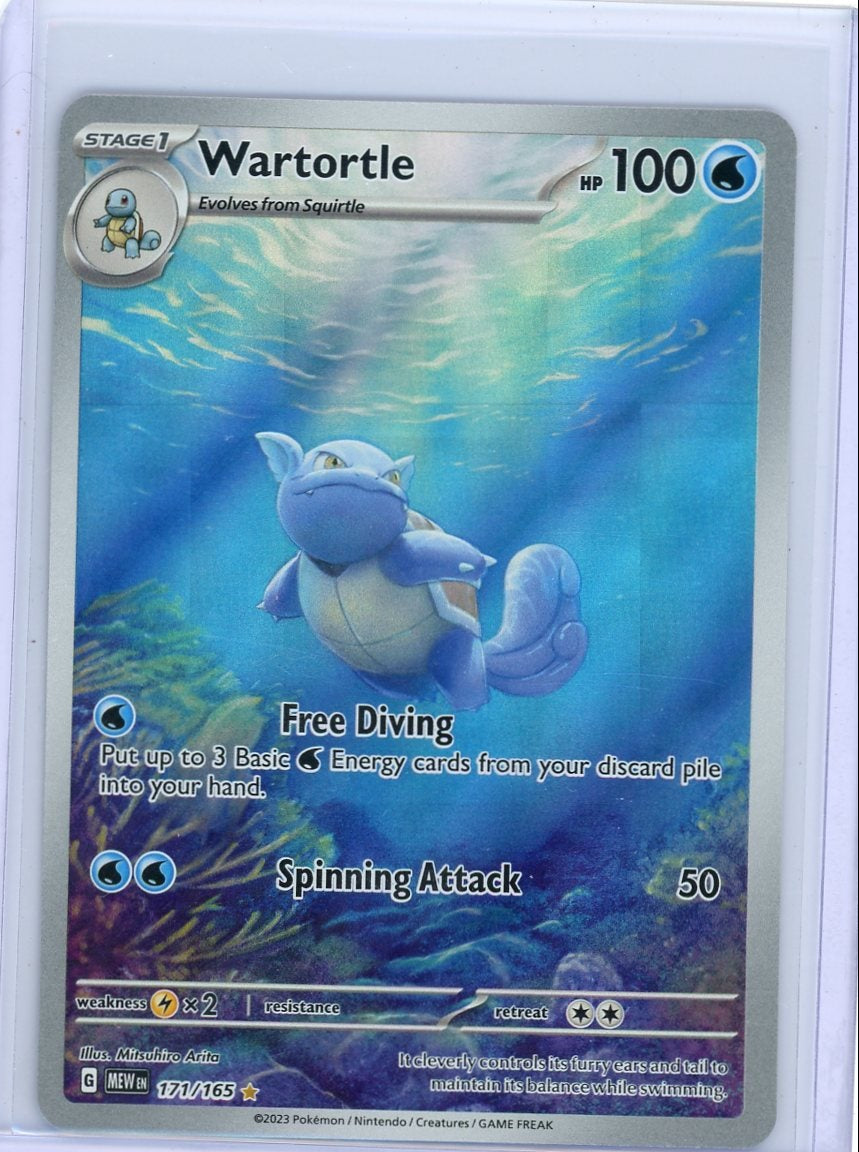 Wartortle Pokémon 151 Illustration Rare #171/165