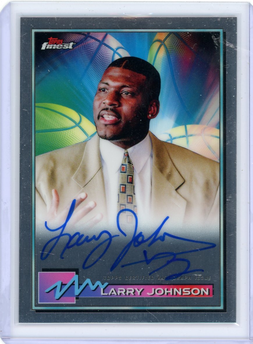 Larry Johnson 2021 Topps Finest Autograph