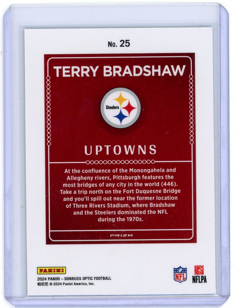Terry Bradshaw 2024 Panini Donruss Optic Uptowns