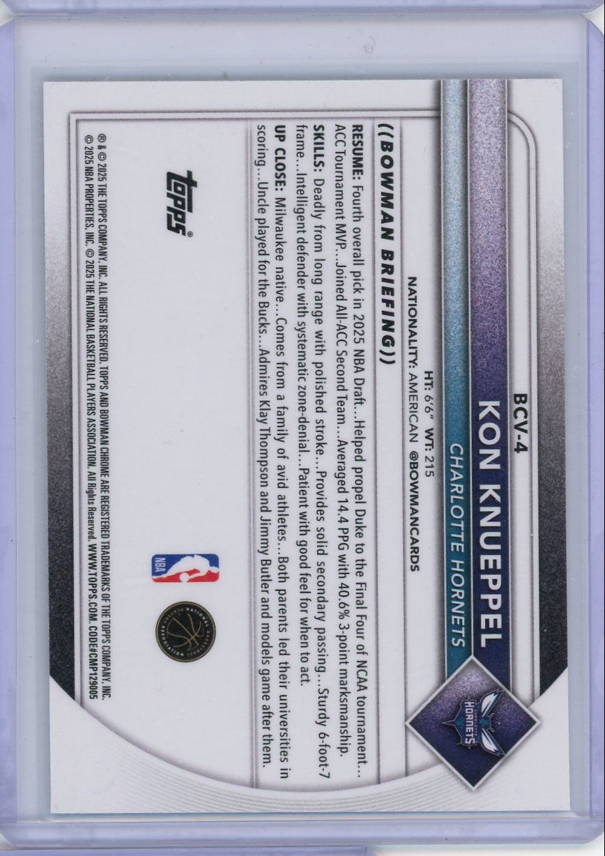 Kon Knueppel 2025 Bowman Chrome Mojo Refractor