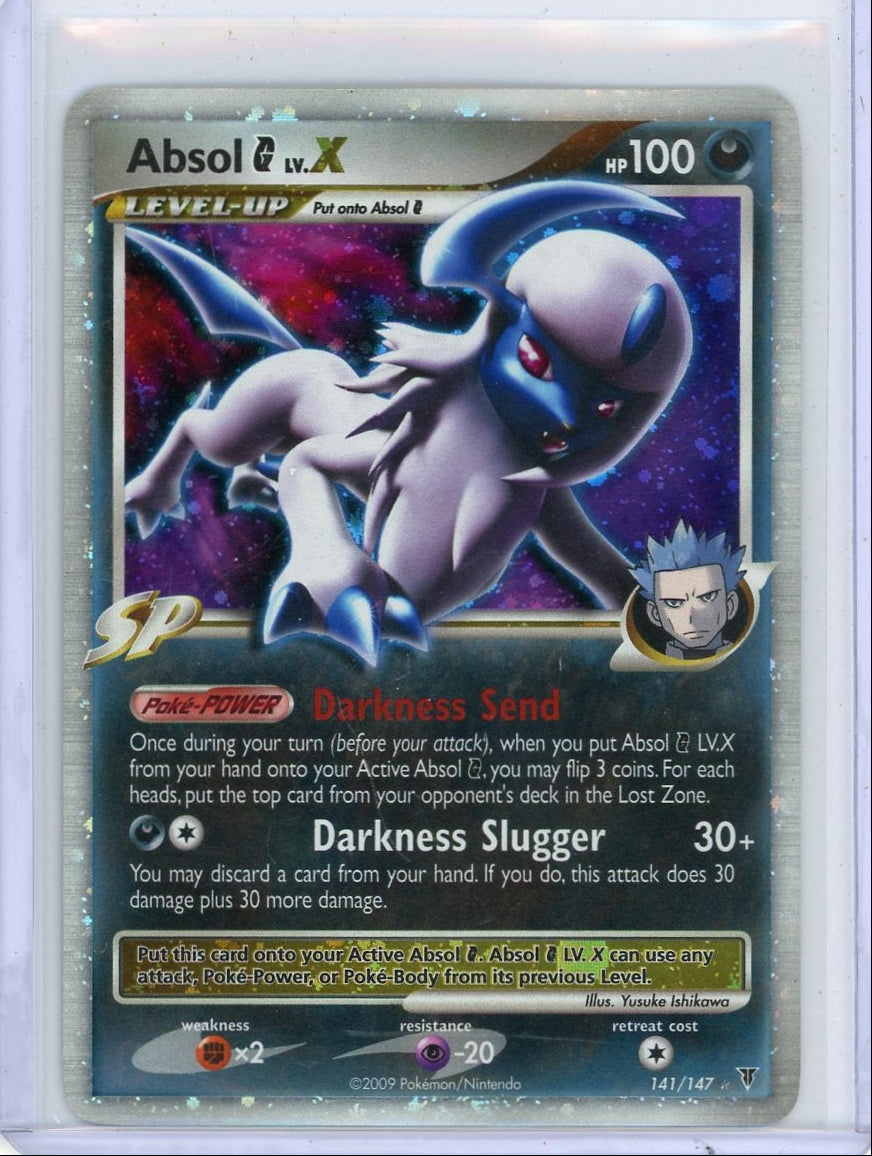 Absol G LV.X Pokémon Supreme Victors Ultra-Rare #141/147 (crease on back)