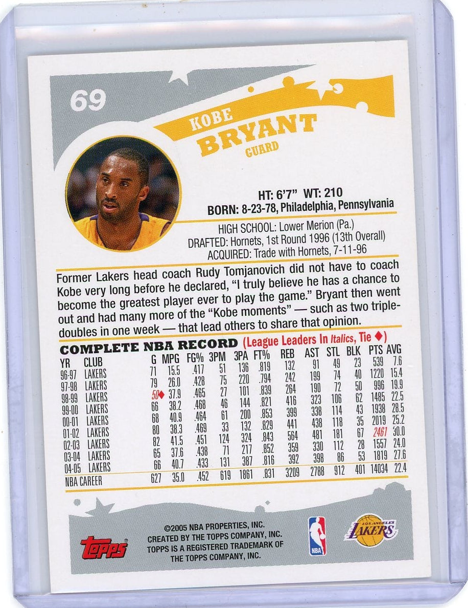 Kobe Bryant 2005-06 Topps #69