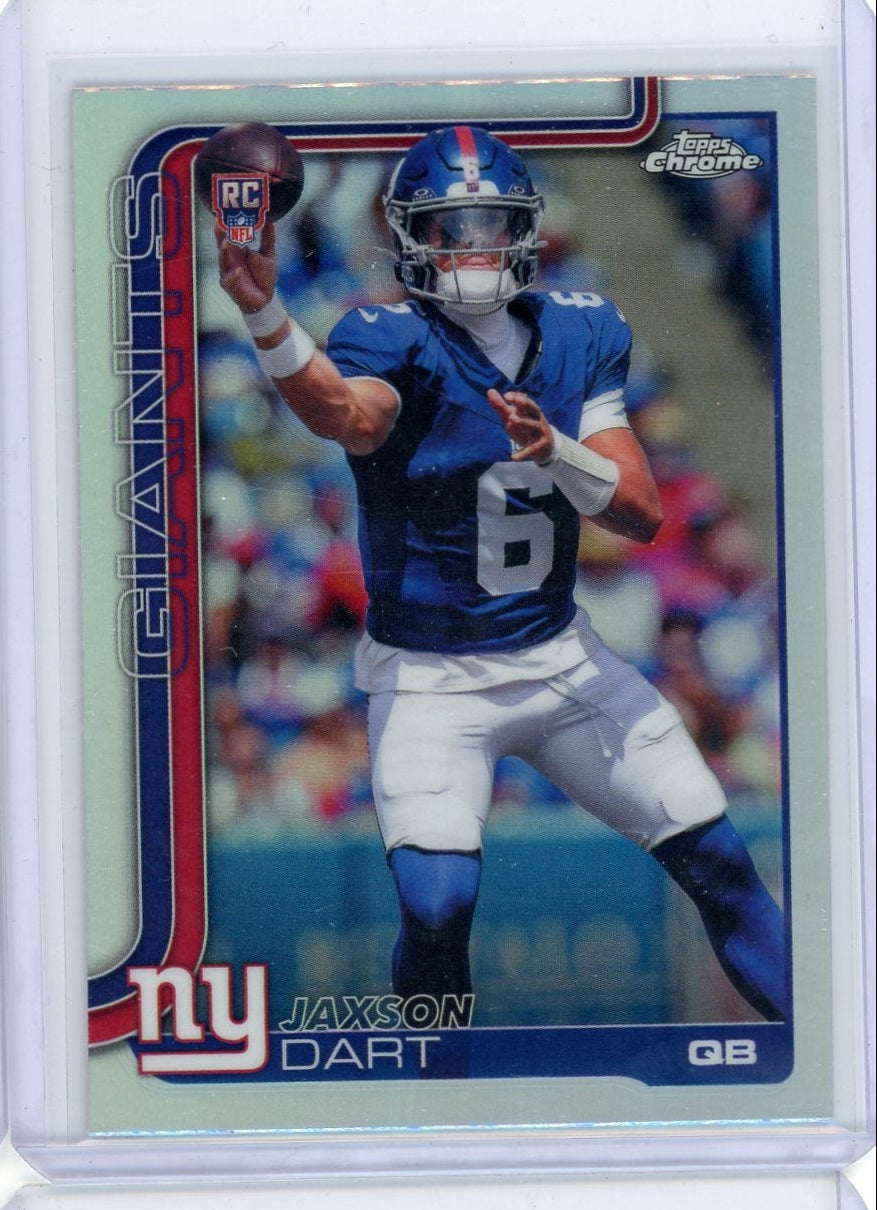 Jaxson Dart 2025 Topps Chrome Football Rookie Refractor