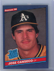 Jose Canseco 1986 Donruss Rated Rookie #39