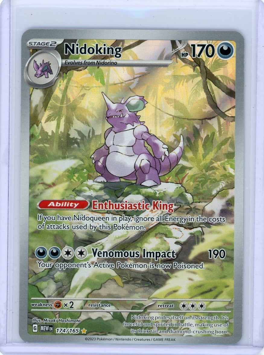 Nidoking Pokémon 151 Illustration Rare #174/165